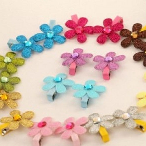 Beautiful Five Petal Cute Hair Accessories Children Kid Infant Hairgrips Summer Style Headwear, 1pc Baby Girl Hair Clip