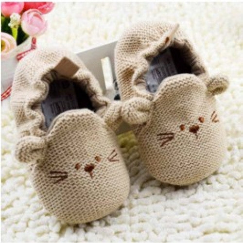 Elastic First Walkers - Infant Toddler Baby Newborn Boy Girl Knitted Crib Shoes Cartoon